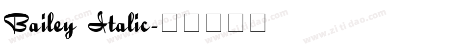 Bailey Italic字体转换